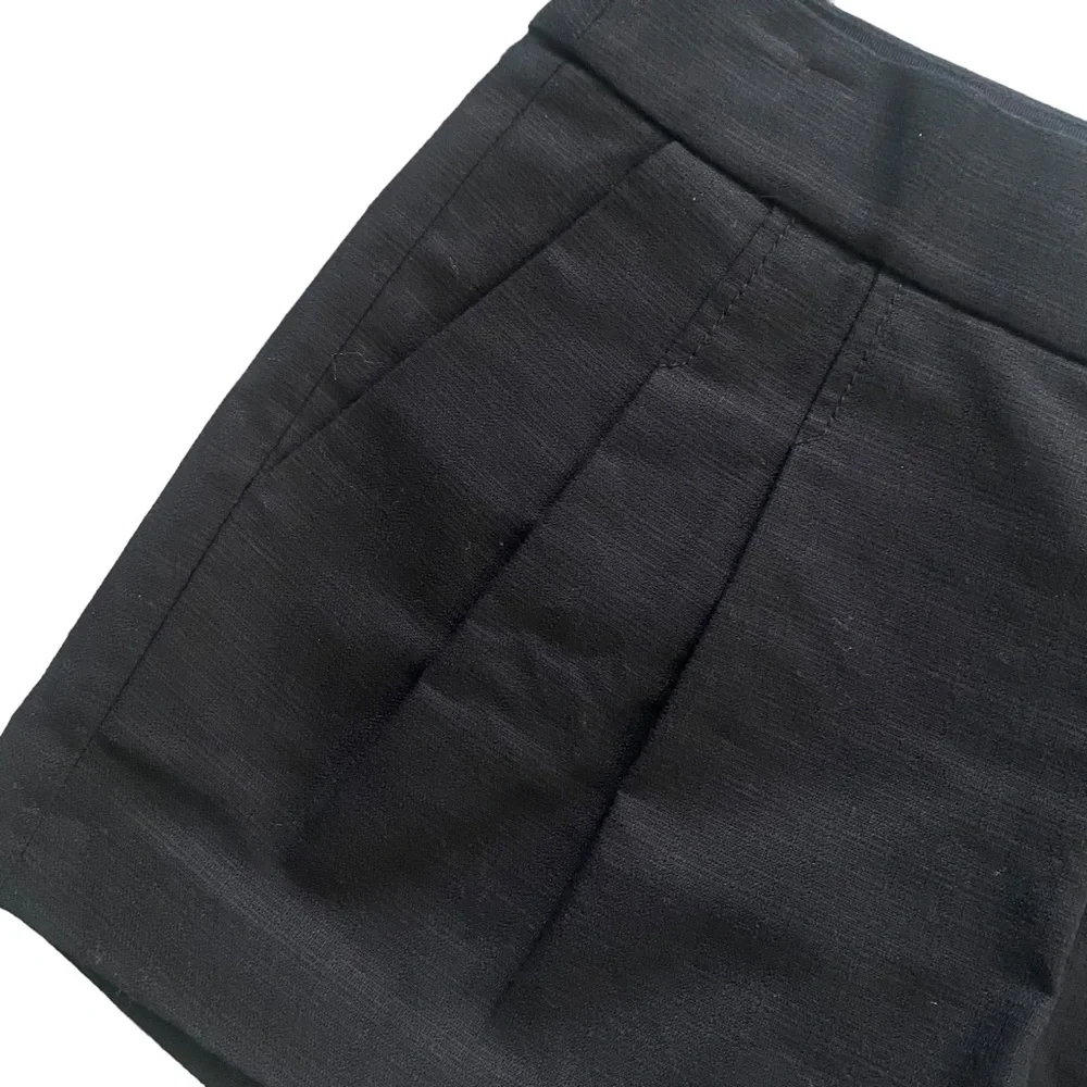 J.Crew NEW Black Pleated Shorts with Side Zipper 4 - Picture 5 of 12